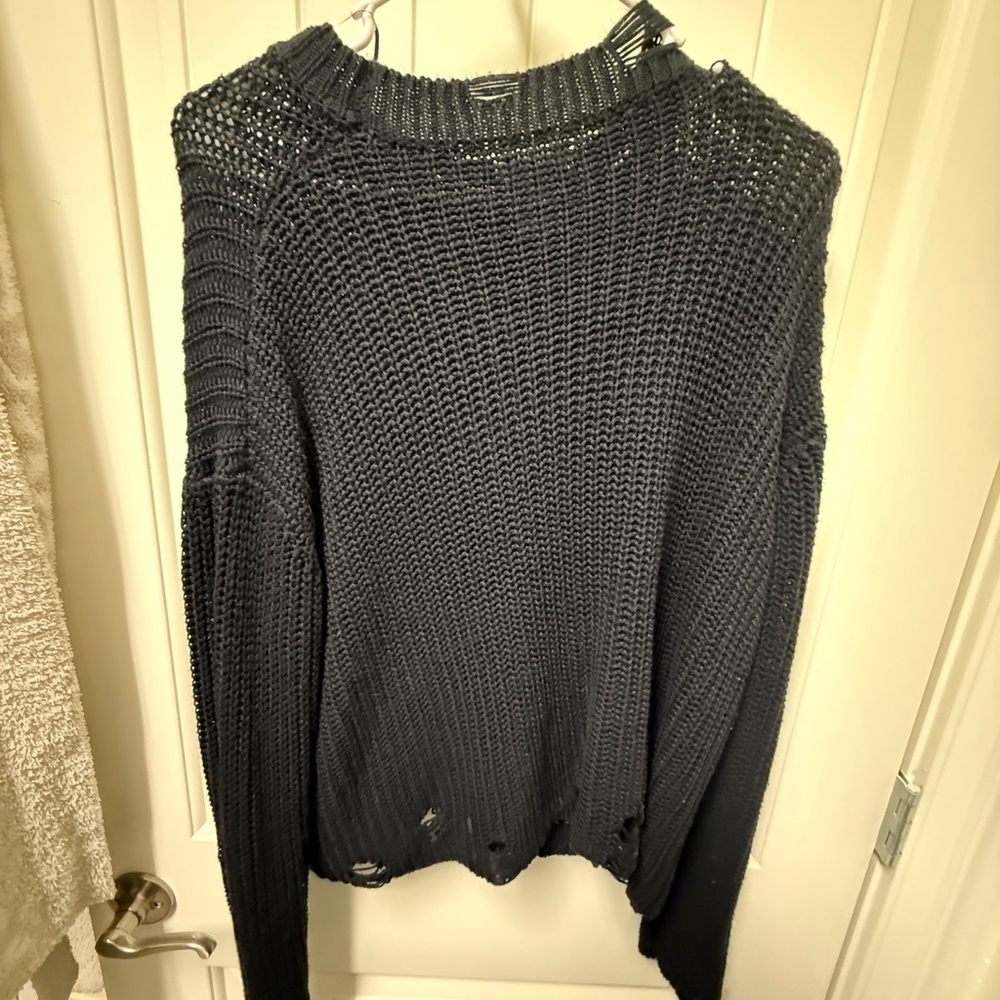 Main Strip Black Knit Sweater